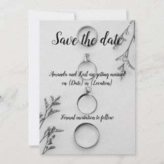 Modern Save the Date Card Einladung