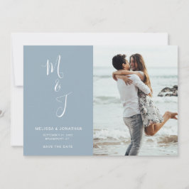 Modern Save the Date Powder Blue