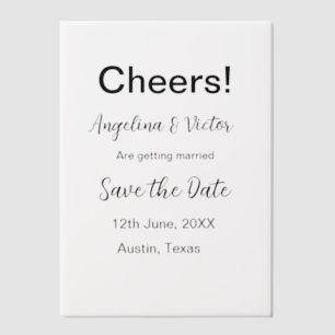Modern Save the Date schlicht und elegant