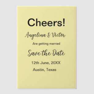 Modern Save the Date schlicht und elegant