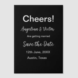 Modern Save the Date schlicht und elegant