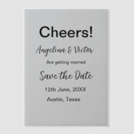 Modern Save the Date schlicht und elegant