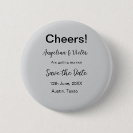 Modern Save the Date schlicht und elegant Button