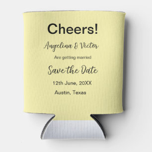 Modern Save the Date schlicht und elegant Dosenkühler