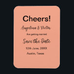 Modern Save the Date schlicht und elegant Magnet<br><div class="desc">Gestaltung</div>