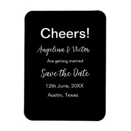 Modern Save the Date schlicht und elegant Magnet