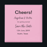 Modern Save the Date schlicht und elegant Magnet<br><div class="desc">Gestaltung</div>