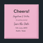 Modern Save the Date schlicht und elegant Magnet<br><div class="desc">Gestaltung</div>