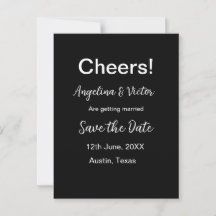 Modern Save the Date schlicht und elegant