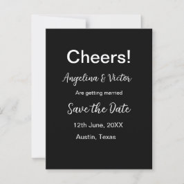 Modern Save the Date schlicht und elegant Postkarte