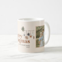Modern Scandi Boho Neutral frohe Weihnachten 2 Fot