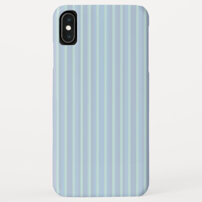 Modern schimmernd blau gestreift Case-Mate iPhone hülle (Rückseite)