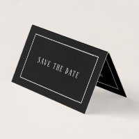Modern & schlank, Foto Save the Date Card