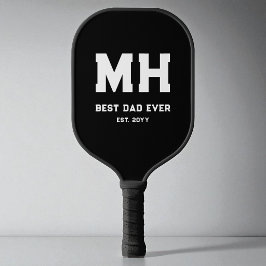 Modern Schwarz-Weiß Besten Vater Aller Zeiten Vate Pickleball Schläger