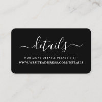 Modern Schwarz & Weiß, einfache Skriptdetails