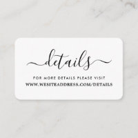 Modern Schwarz & Weiß, einfache Skriptdetails