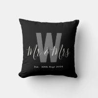 Modern Schwarz-weiße Mr. Monogram Date
