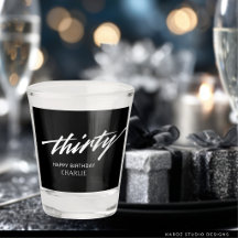 Modern Script 30. Geburtstag Party