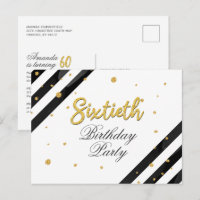 Modern Script 60. Geburtstagsparty
