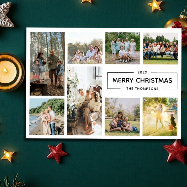 Modern Script 8 Foto-Collage Frohe Weihnachten (Von Creator hochgeladen)