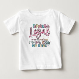 Modern Script Birthday Girl Baby T-shirt