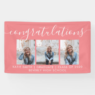 Modern Script Calligraphy 3 Foto Abschluss Banne Banner