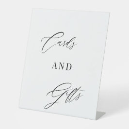 Modern Script | Cards & Gifts Wedding Tabletop Sockelschild