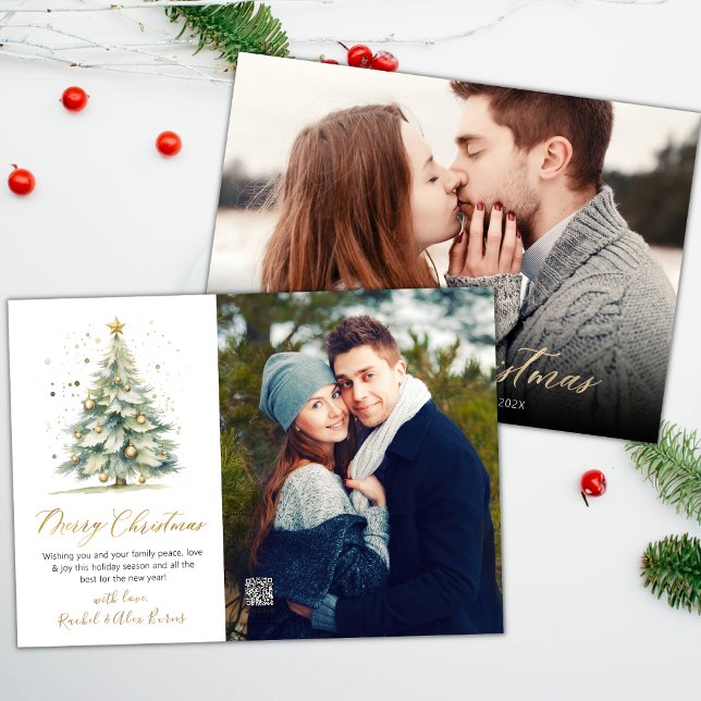 Modern Script Christmas Tree 2 Foto Weihnachten (Von Creator hochgeladen)