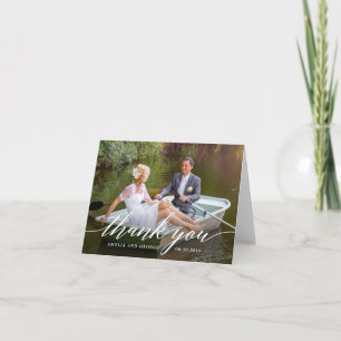 Modern Script EDITABLE COLOR Vielen Dank Karte