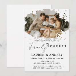 Modern Script Family Gathering Party Einladung