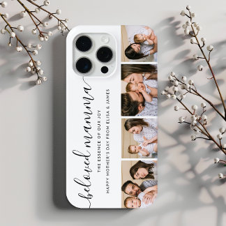 Modern Script Foto Collage Mothers Day Phone Case