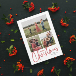 Modern Script Frohe Weihnachten Einfach 3 Foto