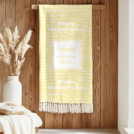 Modern Script Happy Mother’s Day Gift for Her Sherpadecke