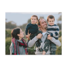 Modern Script Hello Happy New Year Foto