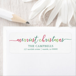 Modern Script "Merriest Christmas"