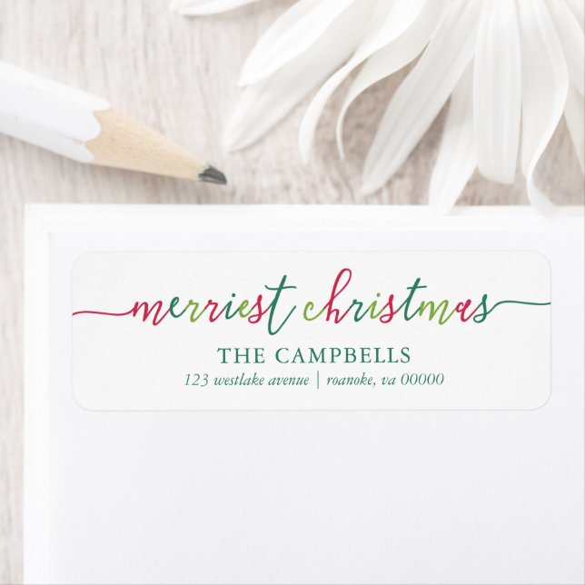 Modern Script "Merriest Christmas" (Insitu)