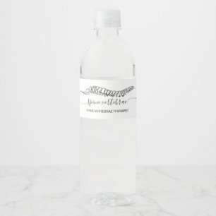 Modern Script Orthopäde Massage-Therapeut Wasserflaschenetikett