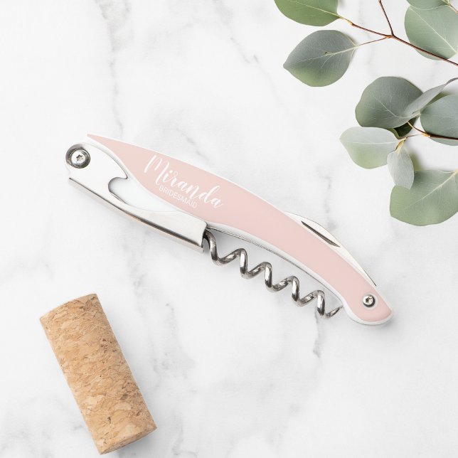 Modern Script Personalisiert Bridesmaid Kellnermesser (Von Creator hochgeladen)