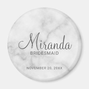 Modern Script Personalisiert Bridesmaid Magnet