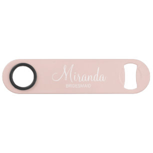Modern Script Personalisiert Bridesmaid Speed Flaschenöffner