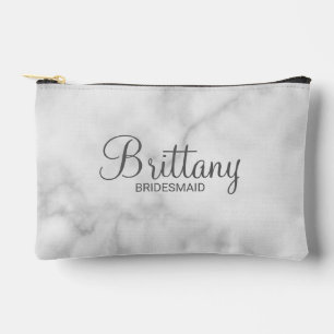 Modern Script Personalisiert Bridesmaid Zubehörtasche
