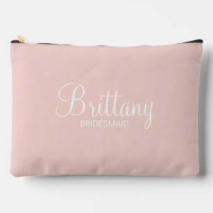 Modern Script Personalisiert Bridesmaid Zubehörtasche
