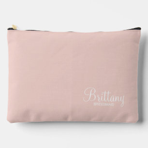 Modern Script Personalisiert Bridesmaid Zubehörtasche