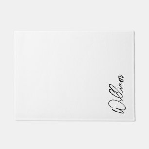 Modern Script Personalisiert Name Fußmatte