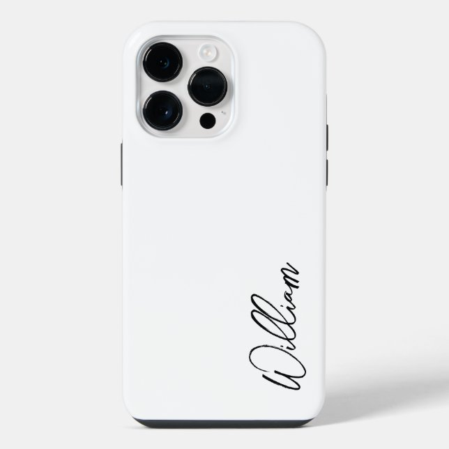 Modern Script Personalisiert Name iPhone Hülle (Rückseite)