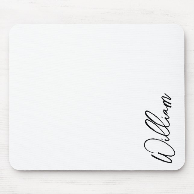 Modern Script Personalisiert Name Mousepad (Vorne)