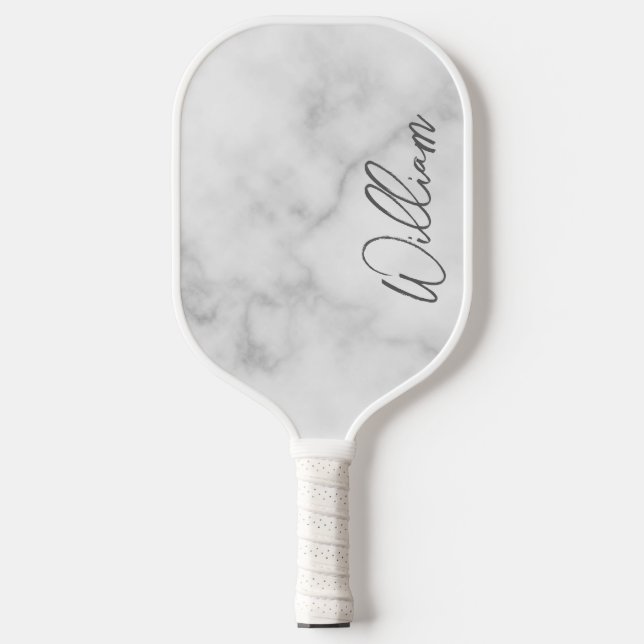 Modern Script Personalisiert Name Pickleball Schläger (Vorderseite)