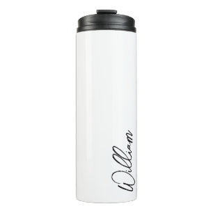 Modern Script Personalisiert Name Thermosbecher