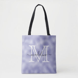 Modern Script Purple Foil Monogram
