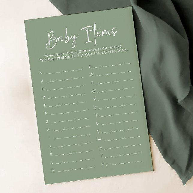 Modern Script Sage Oh Baby Simple Baby Items Game (Von Creator hochgeladen)